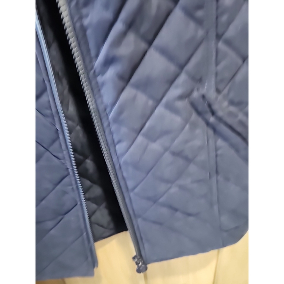 Outback Trading CO. Women’s Microsuede Quilted Equestrian Vest,szXL,Navy Blu,NWT - Picture 9 of 11